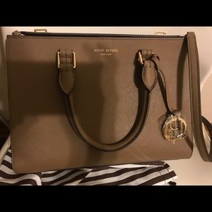 Henri Bendel W 57th Turnlock Leather Satchel
